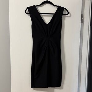 Express Black V-Neck Mini Dress